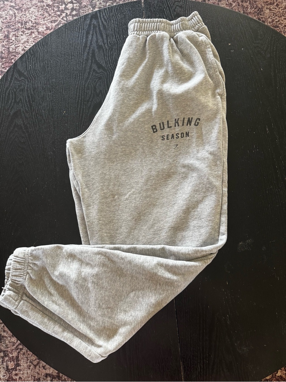 Gymshark Women’s Light Gray 'Bulking Season' Sweatpants